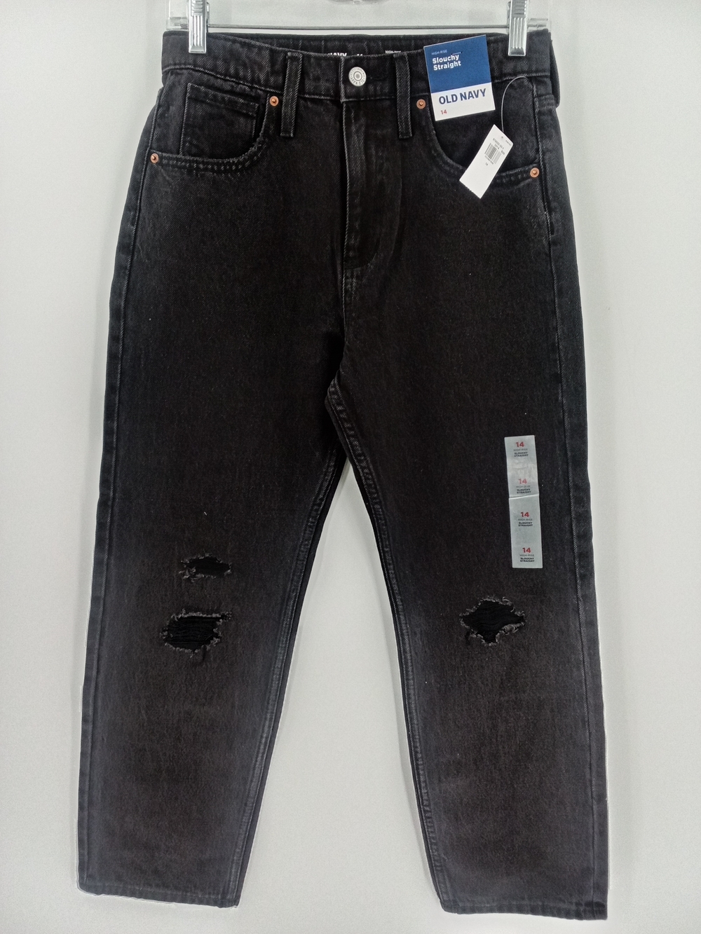 Old Navy Slim Slouchy Straight Distressed Jeans